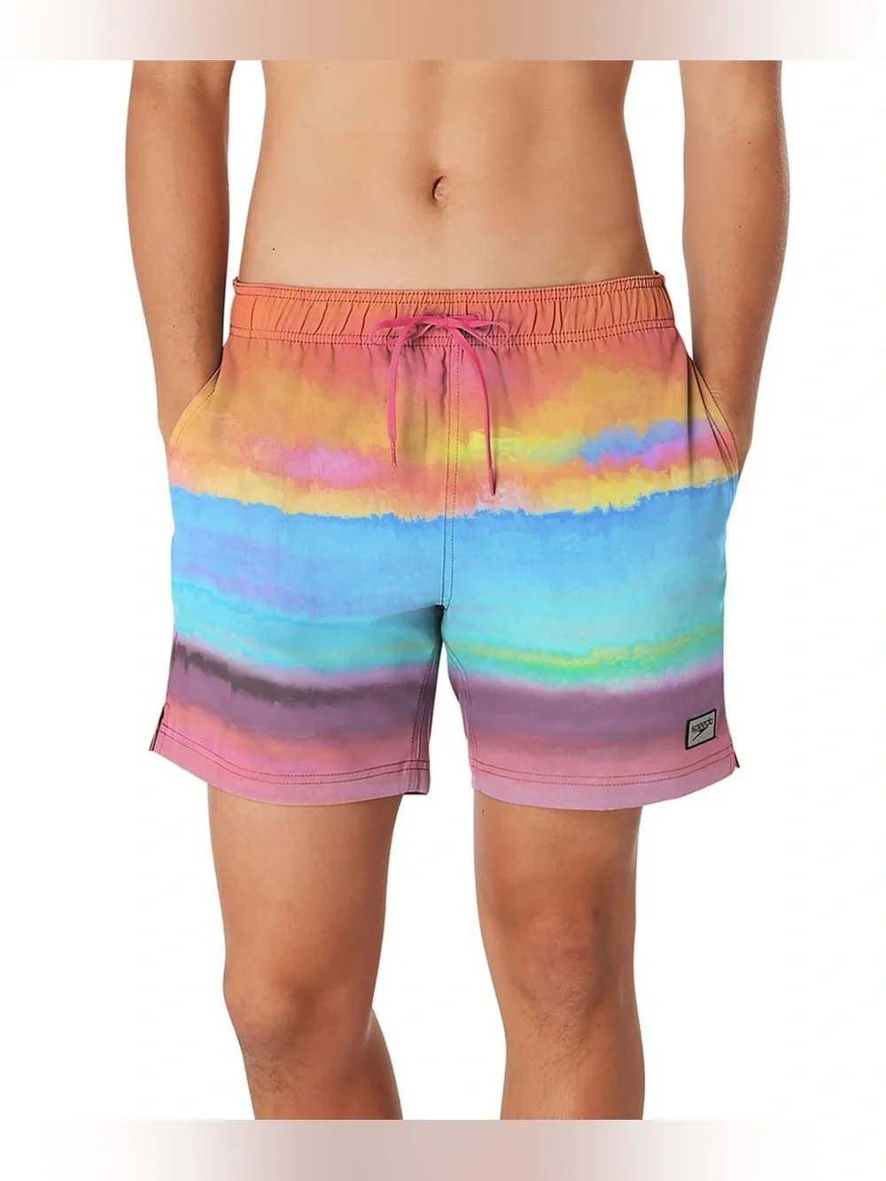 Speedo Men's Print Redondo Edge Volley Swim Short 17 Inch